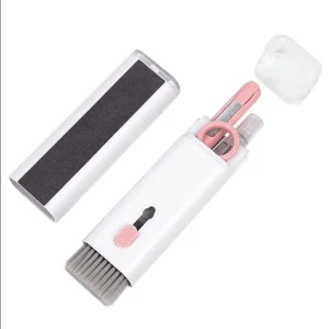 OEM Multifunction 11 in 1 Plastic Phone Cleaning Brush Set Microfiber Head Earphone Screen Cleaner Kit Wheel Design for Easy