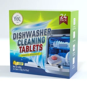 OEM Natural Ingredients Efficient Cleaning Dishwasher Detergent Tablets Solid Shape Eco Friendly Sheets