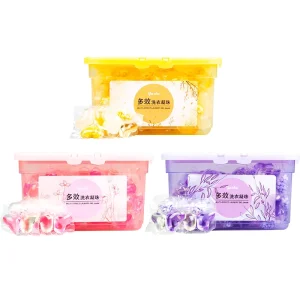 OEM ODM 3 in 1 Eco Friendly Apparel Cleaning Laundry Pods Customized Gel Capsule Long Lasting Floral Fragrance Disposable