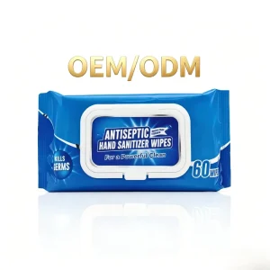 OEM ODM Custom Antibacterial Hand Cleansing Wipes Kills 99.9% of Germs for Hand Hygiene Alcohol Free Private Label Supply