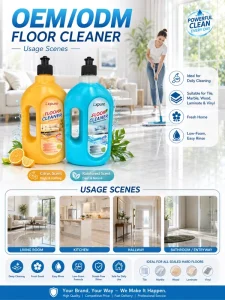 OEM ODM Eco Friendly Floor Cleaner Deep Cleaning Fresh Scent Aerosol Spray Easy Rinse for Tile Wood Marble Custom Formula