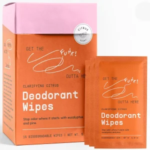 OEM ODM High Quality Feminine Deodorant Wipes Individually Wrapped Antibacterial Travel Size Remove Sweat and Odor Citrus Scent