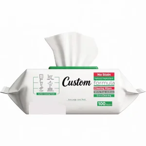 OEM ODM Large Size Natural Cleansing Wipes All Purpose Cleaning Wipes with White Soap Easy Clean Wet Towel for Kitchen