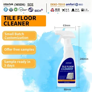 OEM ODM Multi Surface Tile Floor Cleaner Fast Grease Stain Remover for Ceramic Porcelain Stone Floors Streak Free 500ml