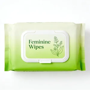 OEM ODM Women’s Feminine Private Parts Care Moisturizing Cleaning Wipes Alcohol-Free Pure Water Formula Mild Non-Irritating