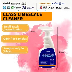 OEM Professional Glass Water Stain Remover Heavy Duty Bathroom Shower Cleaner Spray Hard Water Deposit Limescale Solution 500ml