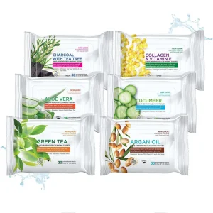 OEM Sensitive Aloe Vera Face Wipes Day & Night Makeup Remover Oil Wipes With Face Cleansing