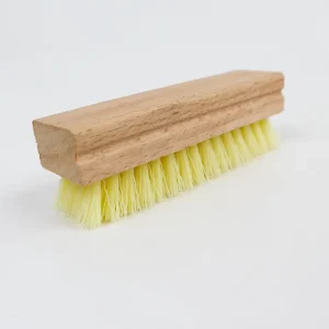 OEM Square Soft Bristle Brush Stainless Steel Horsehair and Beech Wood for Polishing Dust Removal for Soft Leather