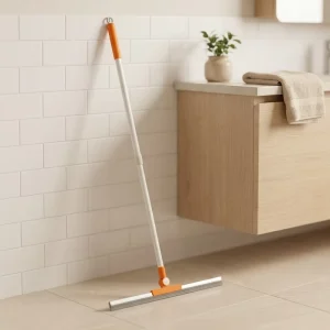 OEM TPR Rubber Sweeper and Squeegee with Telescopic Handle Floor Cleaning Broom Factory China MOQ 500 Sets