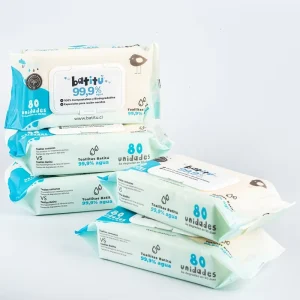 OEM Wet Wipes Factory Materials Baby Tissue Wipe 80pcs Per Pack Cleansing Wipes