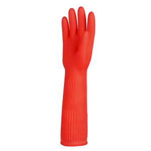 OEM Work Stock Unlined Household Natural Rubber Latex Gloves Factory Priced Soft Durable Light Waterproof Reusable Medium Food