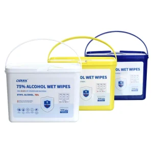 OPULA 99.99% Effective Sterilization Anti bacterial Wet Wipes Canister 75% Ethyl Alcohol Wet Wipes for Skin and Hand Cleaning