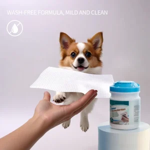 Oem 180Pcs Pet Bathing Wet Wipes Mini Pet Wipes for Dogs Cats Pet Wet Wipes
