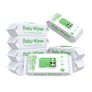Oem Logo Bamboo Dry Wipes Single Pack Sanitizing Cleaning Wipes Eco friendly Fragrance Free Bamboo Cloth Babi Wipe