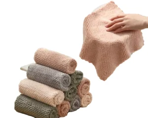 Oil Absorbent 80% Polyester 20% Polyamide Microfiber Dishcloth Towels Eco Friendly Home Luxury Kitchen Cleaning Towel Set