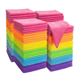 Oil Absorbent Kitchen Cloth Microfiber Towel Rapid Oil Adsorption Easy Rinse Reusable for Kitchen Oil Stain Cleaning