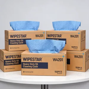 Oil Absorption PP Meltblown Wipes Bark Texture Lint Free 70gsm Nonwoven Reusable Industrial Heavy Duty Degreasing Cloth