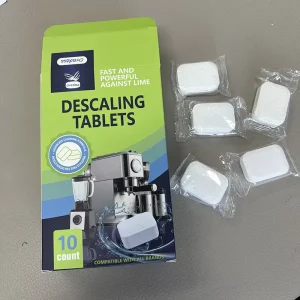 Oil Remove Coffee Machine Descaling Tablets Effortless Solid Eco-Friendly Descaler Cleaning Tablet for Coffee Maker Cleaner