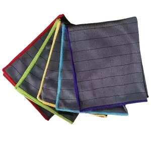 Oil Resistant Carbon Fiber Waffle Cleaning Towel Streak Free Lint Free Microfiber Cloth for Kitchen Stove Glass Cleaning