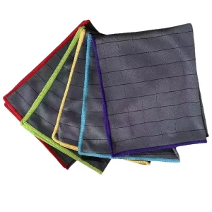 Oil Resistant Carbon Fiber Waffle Cleaning Towel Streak-Free Lint-Free Microfiber Cloth for Kitchen Stove Glass Cleaning