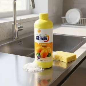 Orange Scented Antibacterial Fruit and Vegetable Wash Food Grade Disposable Liquid Detergent for Kitchen Use