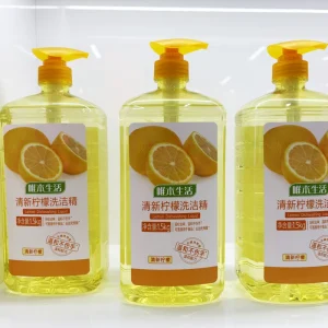Orange Scented Eco-Friendly Dishwashing Liquid 50%-80% Active Ingredients Effectively Cleans Fruits Vegetables Harsh