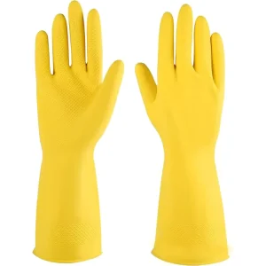 Orange Yellow Black 40g 70g Household Latex Rubber Gloves Kitchen Household Products Hand Job 32cm