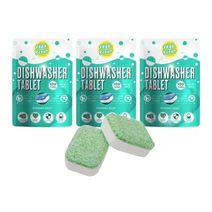 Organic 5 in 1 Eco Friendly Dishwasher Soap Tablets Washing Capsules Cleaner Dishwasher Tablets