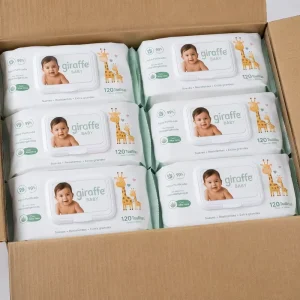 Organic Baby Wipes Aloe Vera Plant Based Biodegradable Nonwoven Fabric