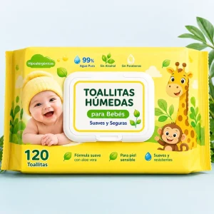 Organic Baby Wipes Toallitas Organicas Para Bebe Plant Based Natural Soft Gentle Cleaning Eco Friendly Skin Care