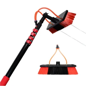Outdoor Window Glass Cleaner Telescopic Fed Aluminum Adjustable Eco Friendly Solar Panel Pressure Cleaning Brush Kit