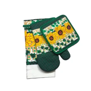 Oven Gloves Potholder Towels for Kitchen Set Cotton Polyester Tea Towels Quick Dry Customized Heat Resistant Oven Mitt
