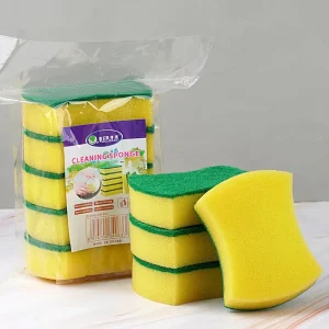 PU Foam Microfiber Scouring Pad Non Scratch Eco Friendly Dish Washing Scrubbing Tool Kitchen Cleaning Supplies Bulk