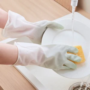 PVC Kitchen Gloves Waterproof Durable Household Cleaning Dishwashing Housework