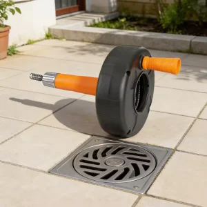 PVC Plastic Pipe Cleaner Tool for Toilets and Bathtubs Drainage Spiral Drills Plunger Durable