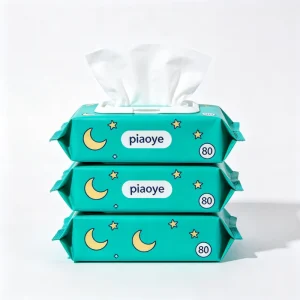 Paraben Free Gold Star Moon Baby Wet Wipes 80 Count Easy Pull for Baby Bath and Diaper Care