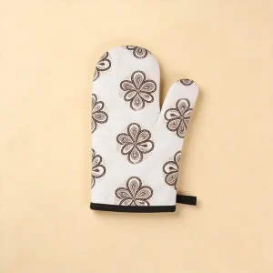 Parent Child Baking Polyester Printed Heat Resistant Hand Gloves and Oven Gloves Are Suitable for Kitchen Microwave Ovens