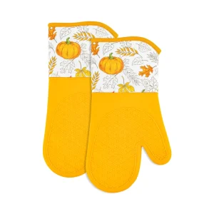 Pastry Baking Silicone Waterproof Oven Gloves Mitts Set Cotton Lining Dishwasher Safe Custom Logo for Home Restaurant Use