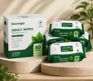 Patient Adult Wet Wipes Aloe Vitamin E Incontinence Body Cleansing 99% Pure Water Alcohol Free