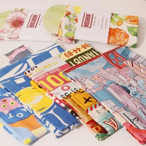 Personalized Custom Tea Towels with Your Own Picture Text Logo Soft Absorbent Towel for Gifts and Daily Use