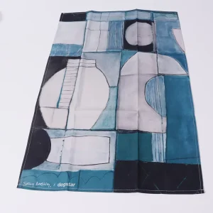 Personalized Design Linen Cotton Tea Towels Reusable Stain Resistant Cleaning Towels Custom Kitchen Accessories