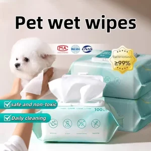 Pet Dog Cat CleanSing Moist Tooth Eye Ear Face Wet Pet Wipes Pets Grooming Bathing Wipes Pet Deodorizing Wipes