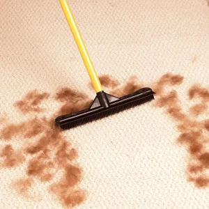 Pet Rubber Broom Floor Brush Multi-functional Hair Remover with Telescopic Handle