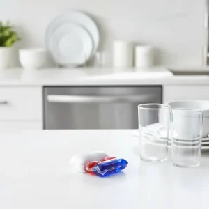 Phosphate Free Zero waste Unscented Shiny Dishes Dishwasher Detergent Pods for Hard Water Expert
