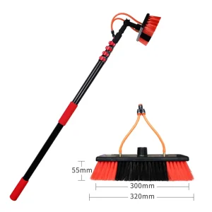 Photovoltaic Panel Cleaning Tool 46 Meters Telescopic Rod Water Cleaning Brush Solar Billboard Glass Cleaning 1 Set Per Box