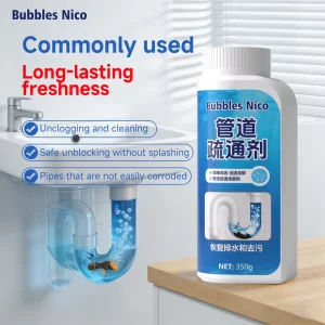 Pipe Dredge Drain Cleaner Fast Clog Remover for Kitchen Bath Grease Hair Septic Tank Unclogging Powder Industrial