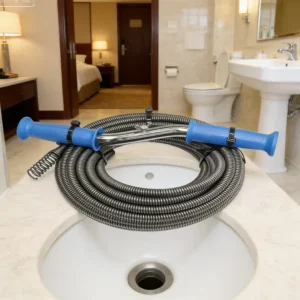 Pipeline Unclogger Cleaning Tool Spring Tube Threaded Drill Bits for Household Kitchen Sink Drains Sewer Cleaner