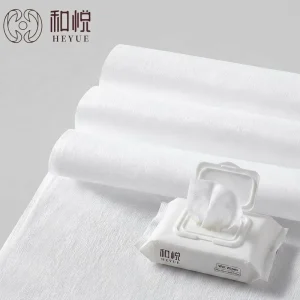Plain Pattern 20%Viscose 80%Polyester Spunlace Nonwoven Fabric Roll Breathable Eco Friendly Disinfecting Household Cleaning