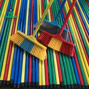 Plastic Floor Cleaning Broom with Sweeping Brush Head for Escobas & Brooms