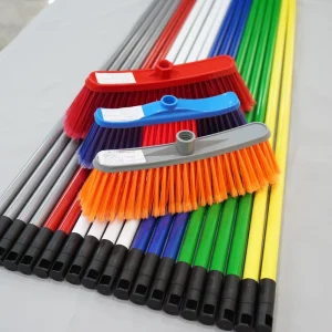 Plastic Floor Magic Broom Sweeping Brush with Metal Handle Household Cleaning Mexican Thread Mop Iron Broom Stick